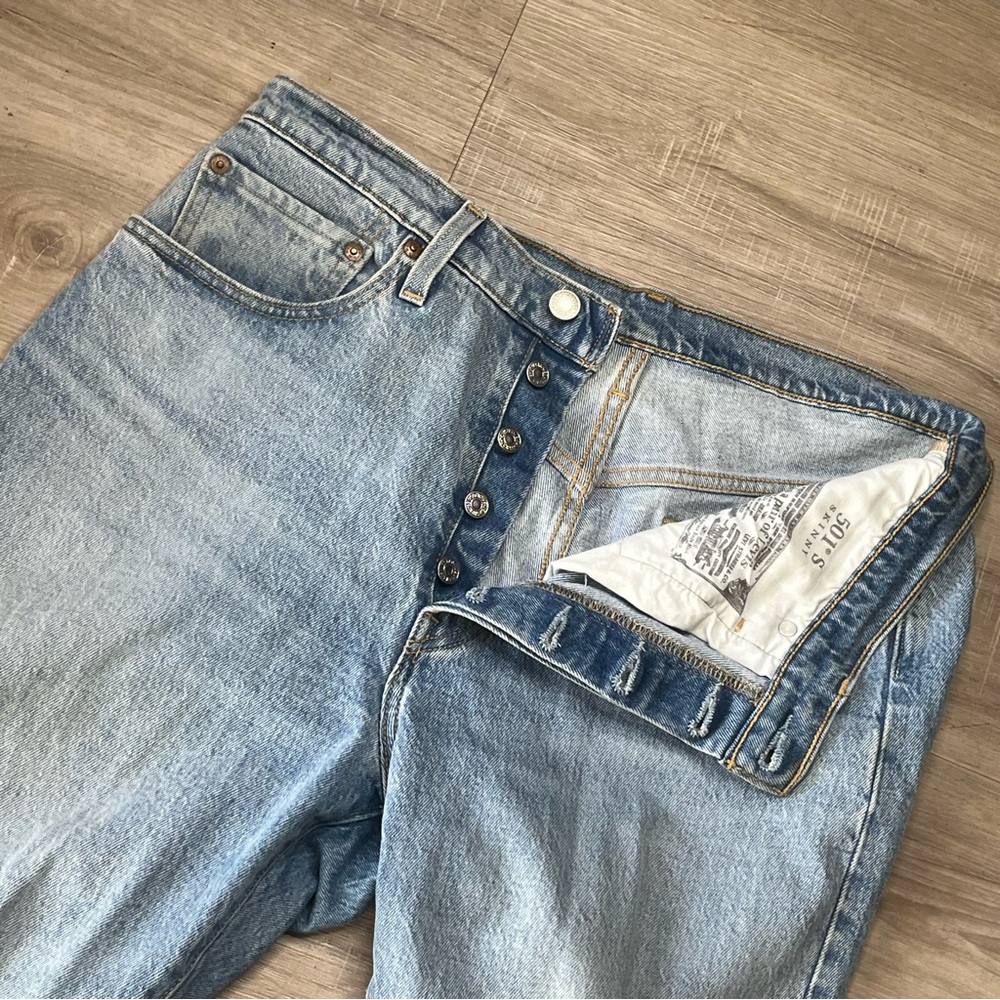 Levi’s Men's Light‎ Blue Skinny Big E Button Fly Jeans Sz 30x28